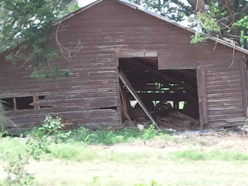 Closer look at the barn