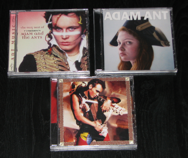 My new Adam Ant CDs